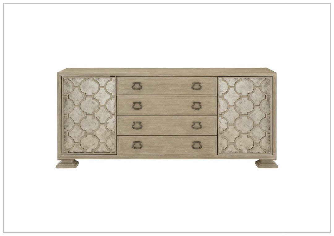 Bernhardt 81.38'' Wide Santa Barbara Buffet with Stone Top in Sandstone-Buffets-SOFABED