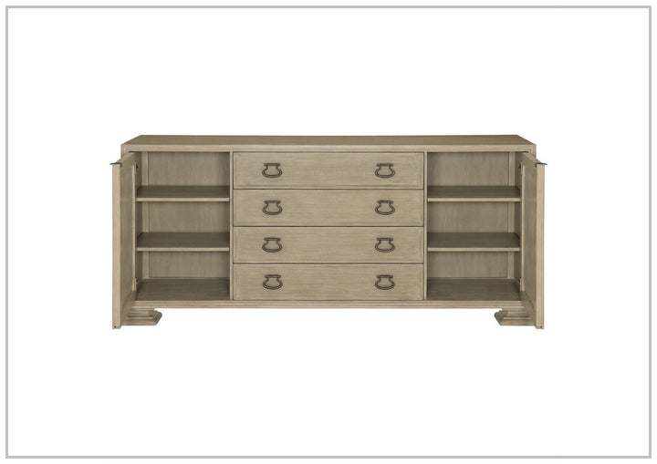 Bernhardt 81.38'' Wide Santa Barbara Buffet with Stone Top in Sandstone-Buffets-SOFABED