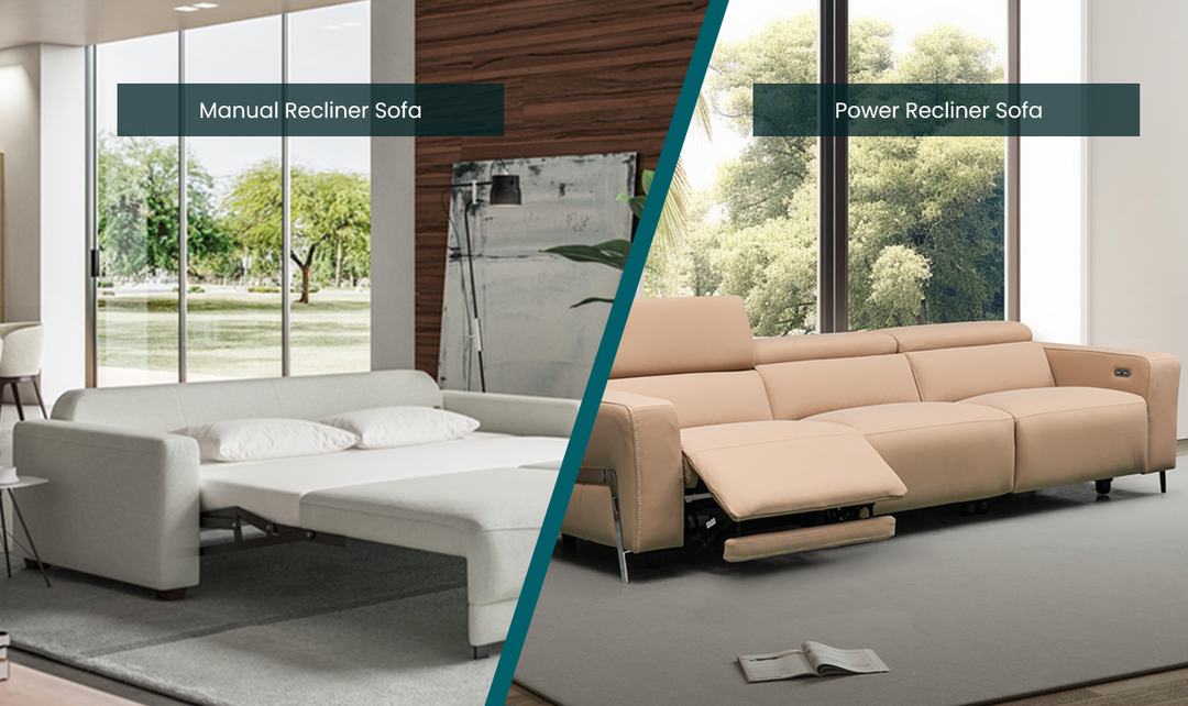 Difference Between a Power Recliner Sofa and a Manual Recliner Sofa