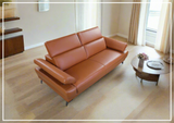 Gio Italia Mercer Leather Loveseat With Adjustable Headrest-SOFABED