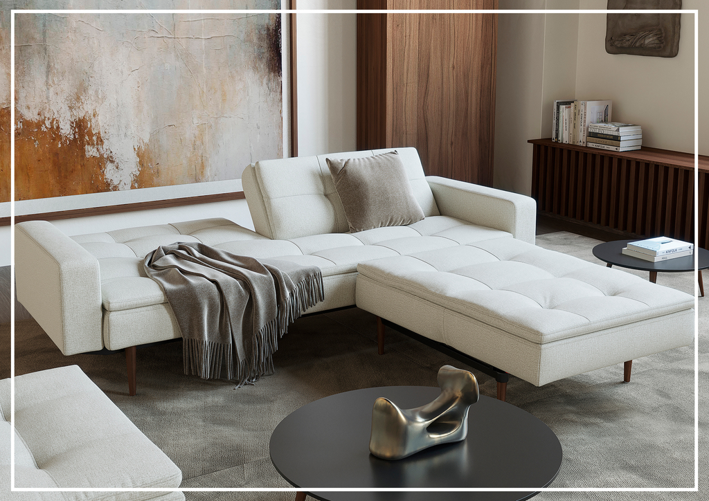 Innovation Living Dublexo Styletto 2-Seater Fabric Sofa Bed With Three Color Option-SOFABED