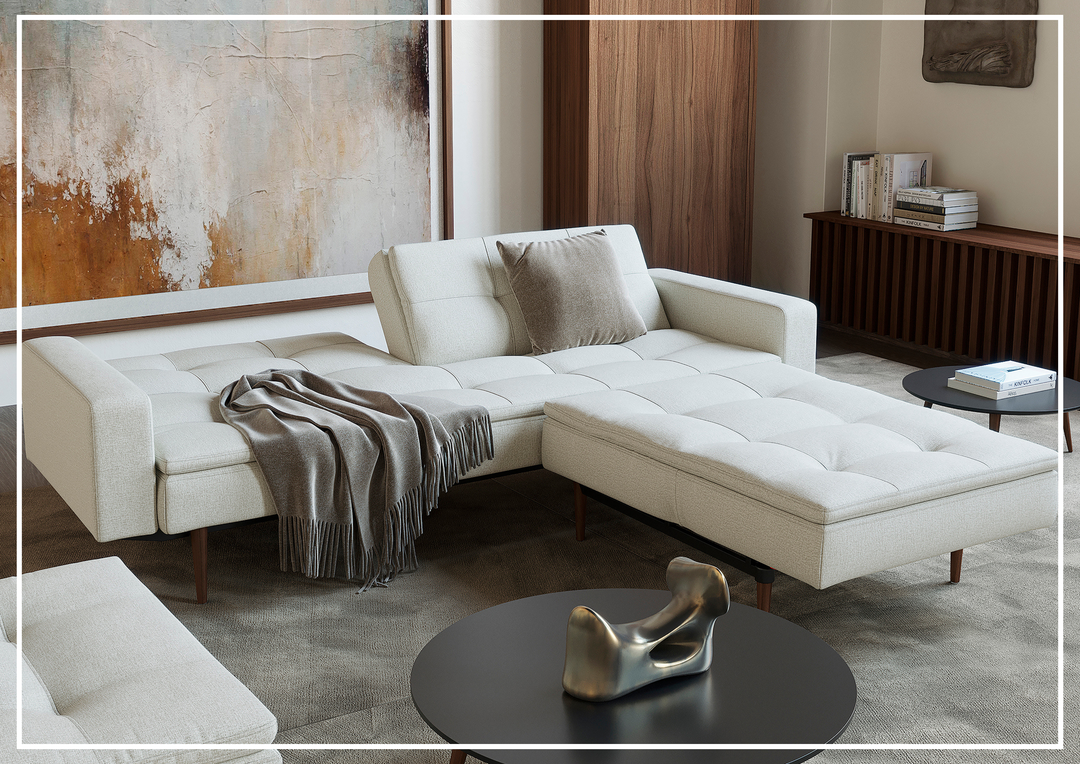 Innovation Living Dublexo Styletto 2-Seater Fabric Sofa Bed With Three Color Option-SOFABED