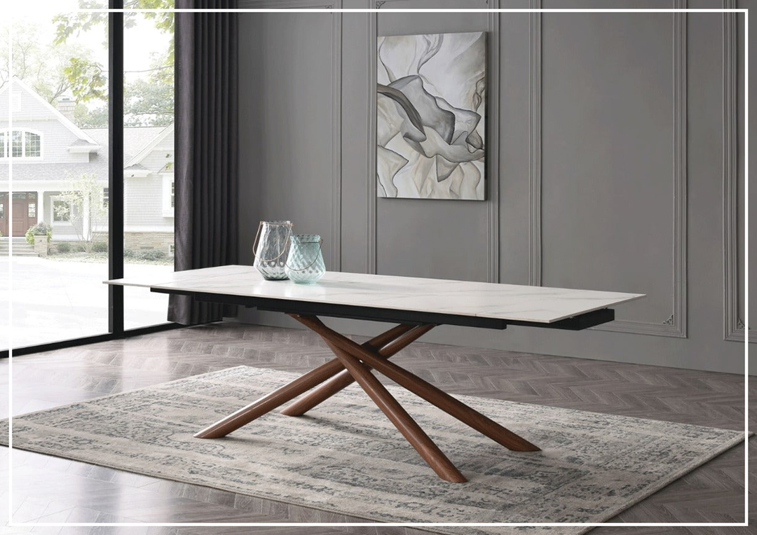 ESF Italia Acquire Extendable Dining Table with Ceramic Top- sofabed