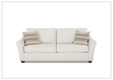 Klaussner Linville Cream Fabric Living Room Set (Sofa + Loveseat)
