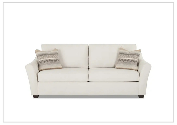 Klaussner Linville Cream Fabric Living Room Set (Sofa + Loveseat)