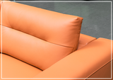 Klaussner Alessandro 3-Seater Leather Power Recliner Sofa with Extended Footrest