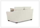 Klaussner Linville Cream Fabric Living Room Set (Sofa + Loveseat)