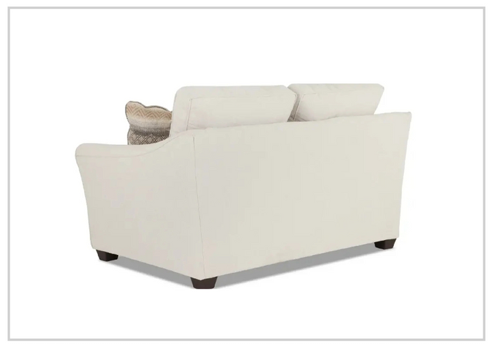 Klaussner Linville Cream Fabric Living Room Set (Sofa + Loveseat)