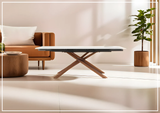ESF Italia Acquire Extendable Dining Table with Ceramic Top- sofabed