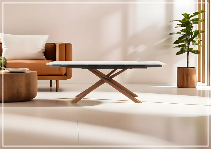 ESF Italia Acquire Extendable Dining Table with Ceramic Top- sofabed