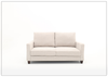 Nova Queen Fabric Sleeper Sofa With Wood and Chrome Legs -sofabed