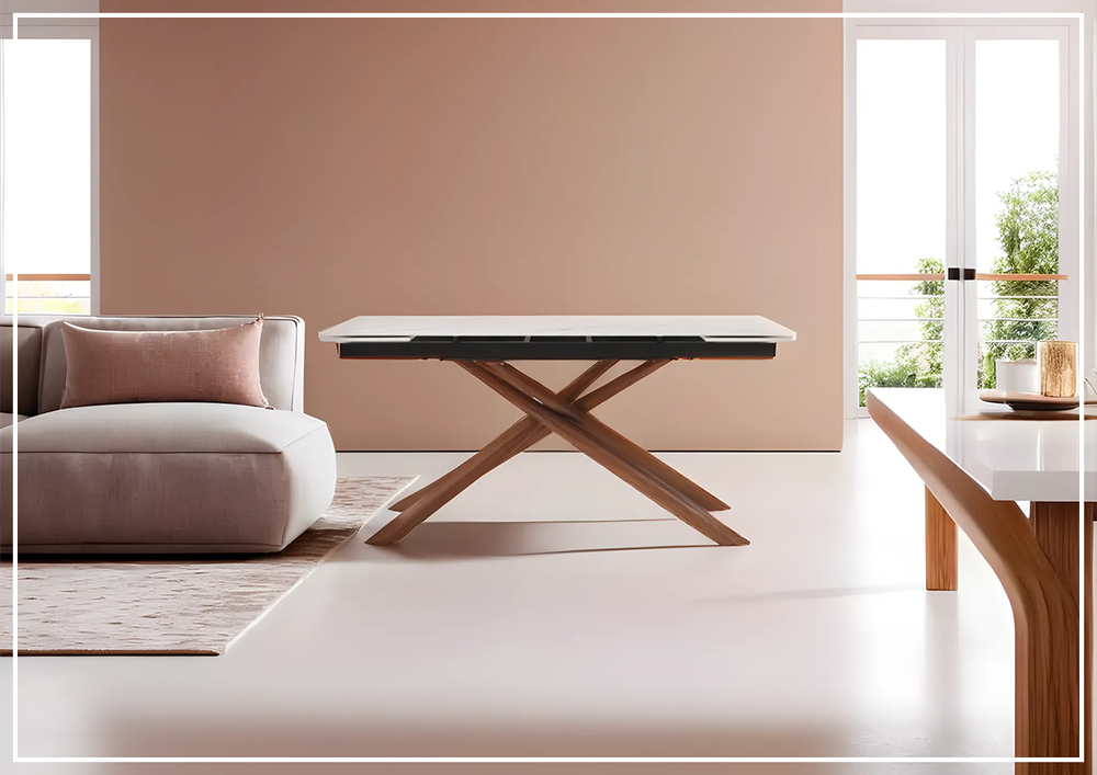 ESF Italia Acquire Extendable Dining Table with Ceramic Top- sofabed