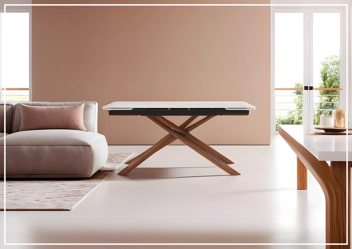 ESF Italia Acquire Extendable Dining Table with Ceramic Top- sofabed