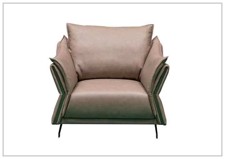 Klaussner Giada Brown Italian Leather Chair