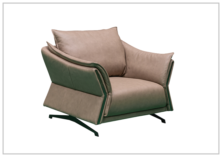 Klaussner Giada Brown Italian Leather Chair