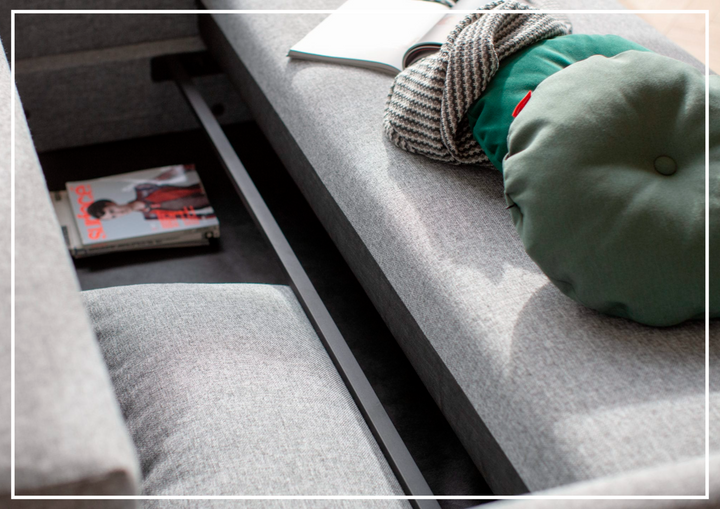 Innovation Living Tripi 2-Seater Fabric Sleeper Sofa-SOFABED