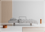 Innovation Living Zeal 2-Seater Fabric Sofa Daybed With Three Color Option-SOFABED