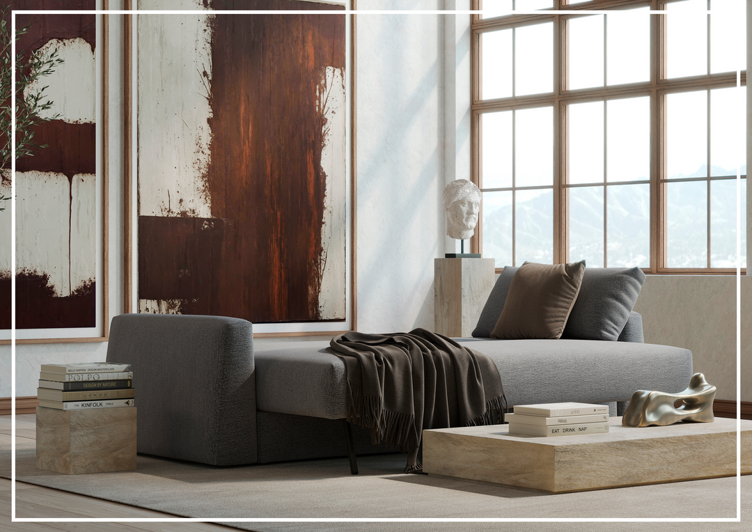 Innovation Living Cone 2-Seater Fabric Sleeper Sofa-SOFABED
