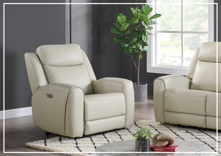 Gio Italia Wonder Power Recliner Chair In Leather and Fabric Options-SOFABED