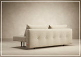 Innovation Living Recast Dark Styletto 2-Seater Fabric Sleeper Sofa-SOFABED