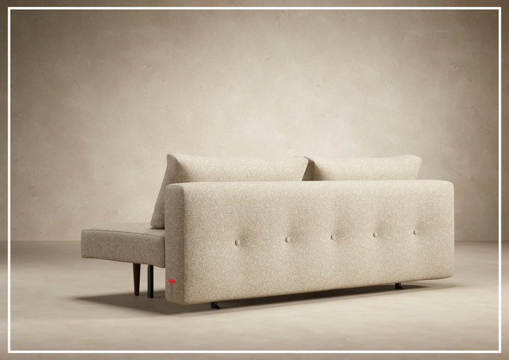 Innovation Living Recast Dark Styletto 2-Seater Fabric Sleeper Sofa-SOFABED