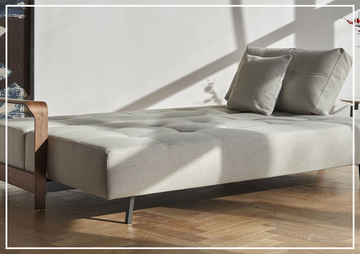 Innovation Living Ran Deluxe Excess Lounger Fabric Sofa-SOFABED