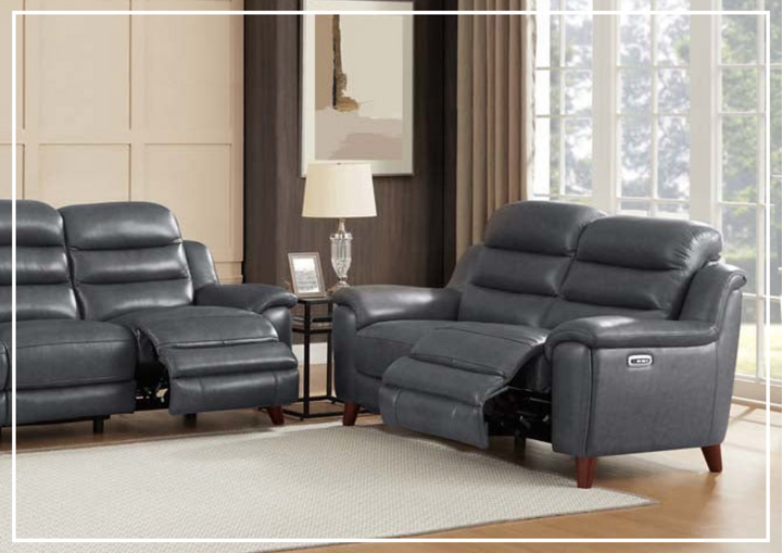 Hydeline Dream Top Grain Leather Zero Gravity Reclining Sofa with Power Headrest