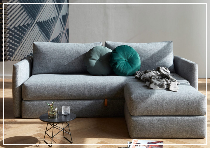 Innovation Living Tripi 2-Seater Fabric Sleeper Sofa-SOFABED
