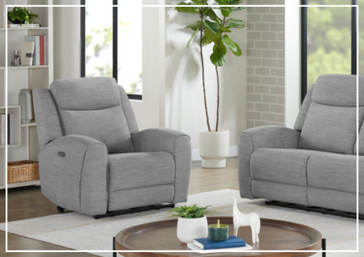 Gio Italia Wonder Power Recliner Chair In Leather and Fabric Options-SOFABED