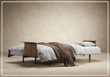 Innovation Living Recast Dark Styletto 2-Seater Fabric Sleeper Sofa-SOFABED