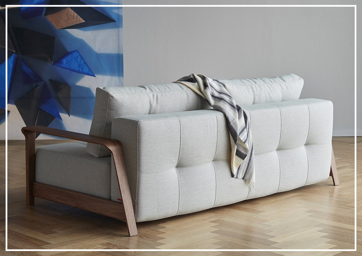 Innovation Living Ran Deluxe Excess Lounger Fabric Sofa-SOFABED