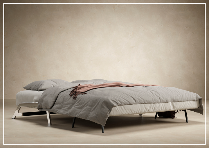 Innovation Living Cubed Fabric 2-Seater Queen Sized Sleeper Sofa-SOFABED