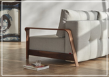 Innovation Living Ran Deluxe Excess Lounger Fabric Sofa-SOFABED