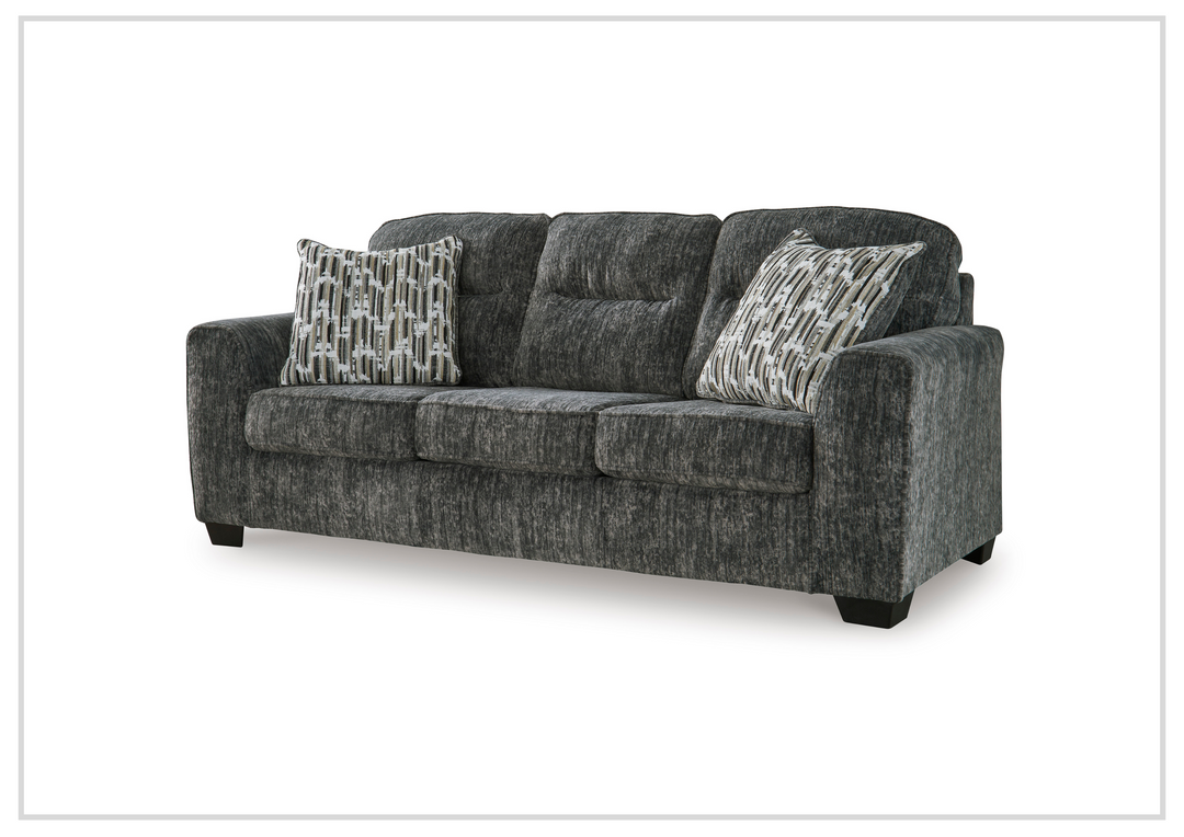 Gio Italia Lucino Fabric Sofa in Gray