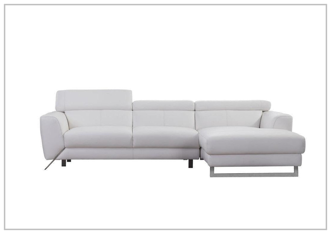 Niva Leather Sectional  white