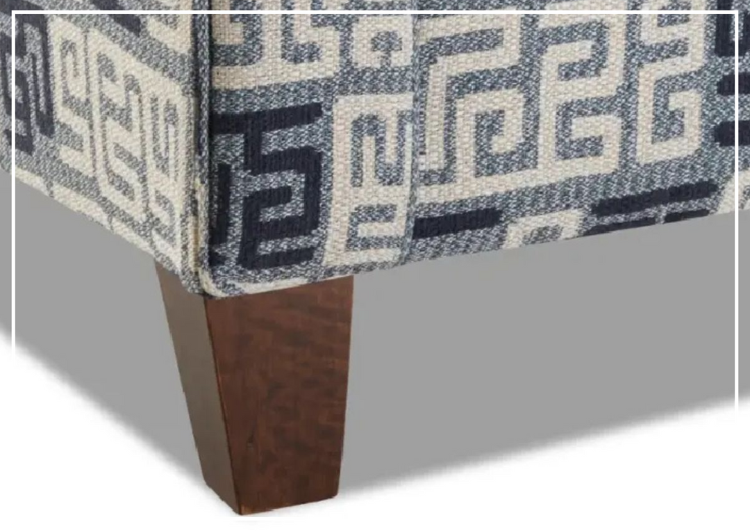 Klaussner Marie Fabric Accent Chair With Rolled Arms