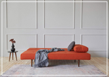 Innovation Living Recast Dark Styletto 2-Seater Fabric Sleeper Sofa-SOFABED