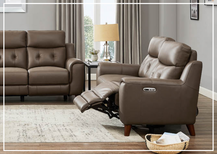 Hydeline Torino Top Grain Leather 2-Seater Reclining Sofa with Power Headrest