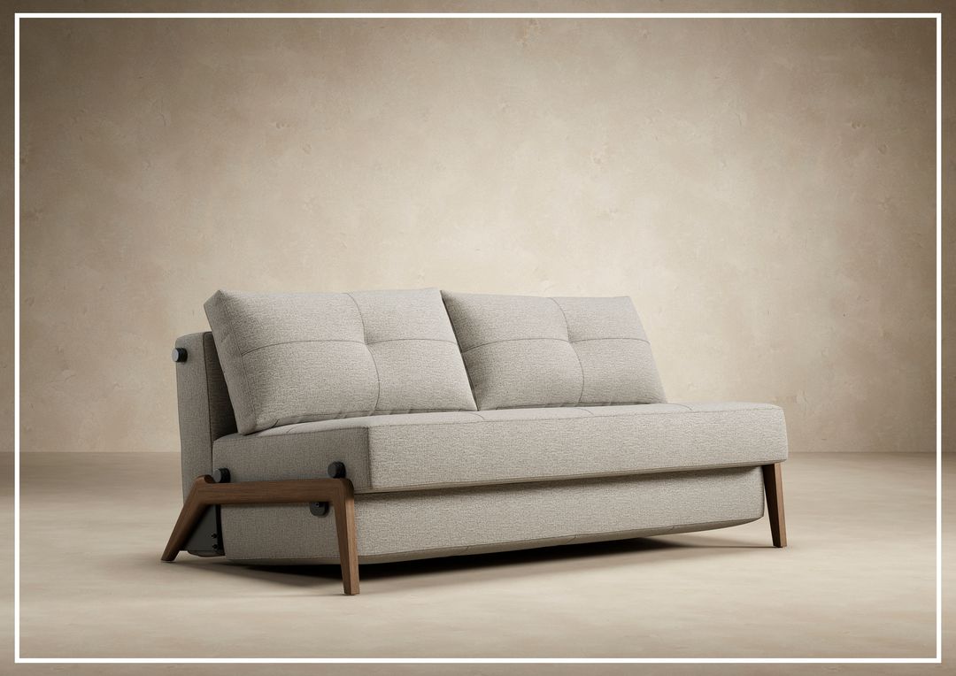 Innovation Living Cubed Fabric 2-Seater Queen Sized Sleeper Sofa-SOFABED