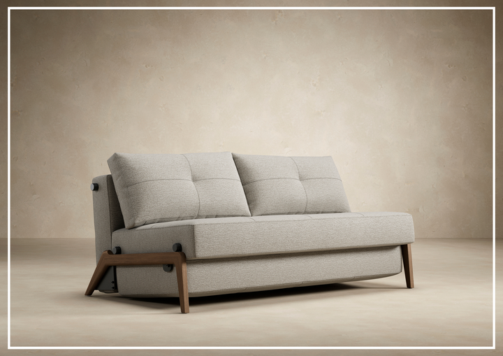 Innovation Living Cubed Fabric 2-Seater Queen Sized Sleeper Sofa-SOFABED
