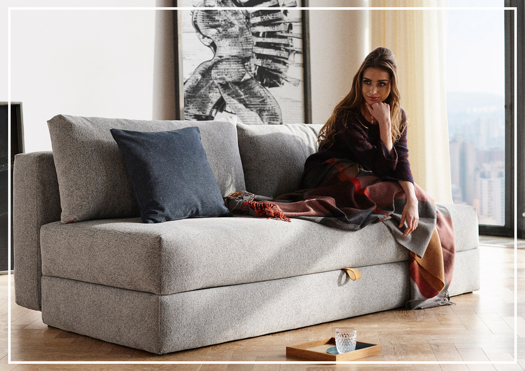 Innovation Living Osvald 2-Seater Fabric Sleeper Sofa-SOFABED