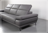 Gio Italia Mercer Leather Sectional Chaise with Adjustable Armrest