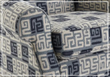 Klaussner Marie Fabric Accent Chair With Rolled Arms
