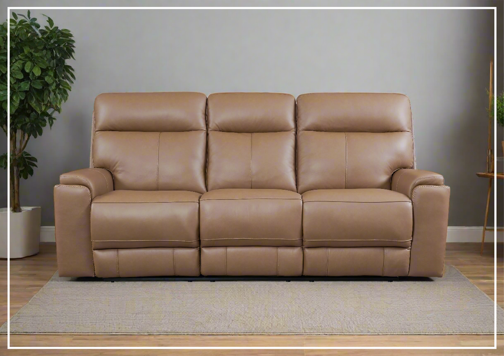 Gio Italia Bruna 3-Seater Leather Power Reclining Sofa