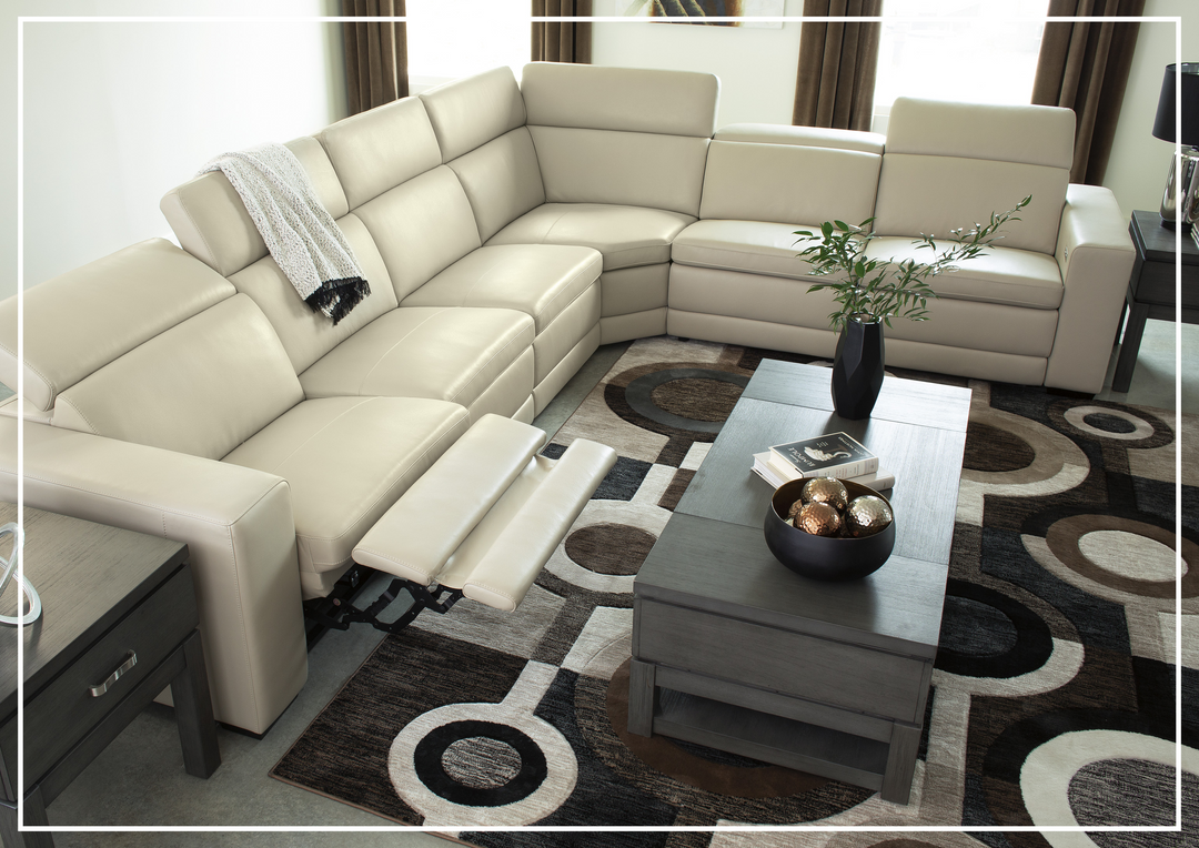 Gio Italia Titan 5-Seater Power Reclining Sectional