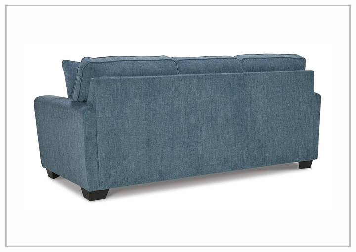 Claire 3 Seater Fabric  Sofa in Blue Color