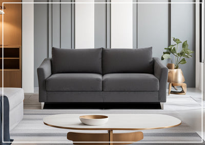 Monika Sleeper Sofa With Wood or Chrome Legs