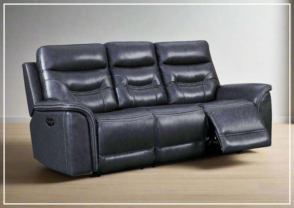Gio Italia Home Baldwin Power Reclining Leather 3-Seater Sofa - Sofabed