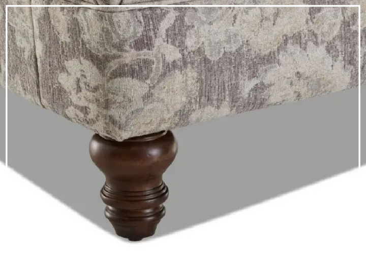 Klaussner Barnum Traditional Fabric Accent Chair with Rolled Arms