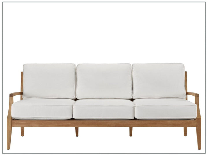 Universal Furniture Coastal Living Outdoor Chesapeake Sofa with Natural Teak Finish